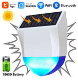 Safety Siren Alarm for home exterior, Remote control, Solar/USB/Battery powered, Bluetooth/Wifi connectivity