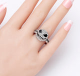 Halloween nightmare skull ring